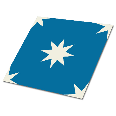 Samoprzylepne płytki pcv Gwiazda na niebieskim tle