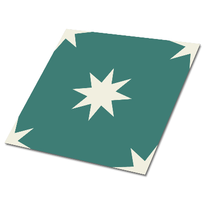 Samoprzylepne kafelki pcv Turkusowa gwiazda