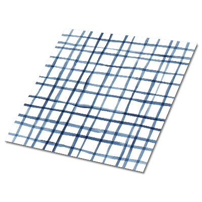 Samoprzylepne płytki na podłogę Malowana kratka