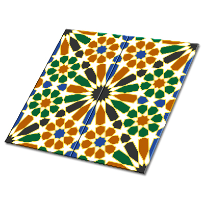 Samoprzylepne kafelki PCV Kubański kolorowy motyw