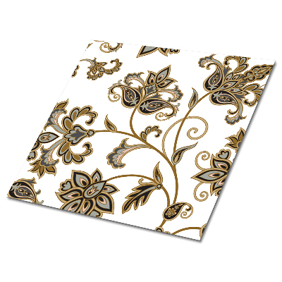 Samoprzylepne płytki na podłogę Zdobienie z kwiatów