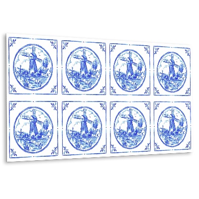 Panel ścienny Motyw wiatraka azulejos