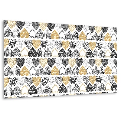 Panel ścienny pcv w ozdobne serca