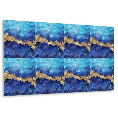 Okładzina winylowa na ścianę Motyw morza z marmuru