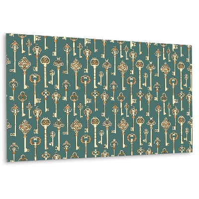 Okładzina winylowa na ścianę z motywem kluczy