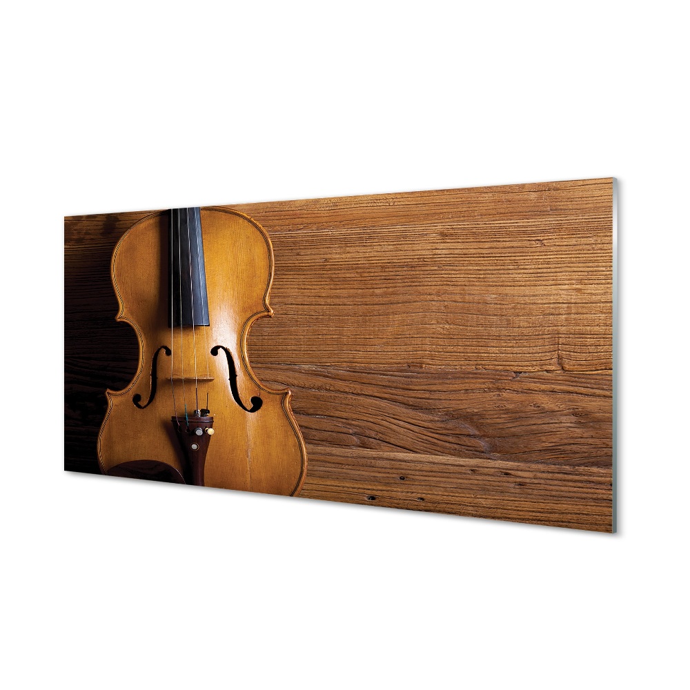 Obraz na szkle Drewniane skrzypce