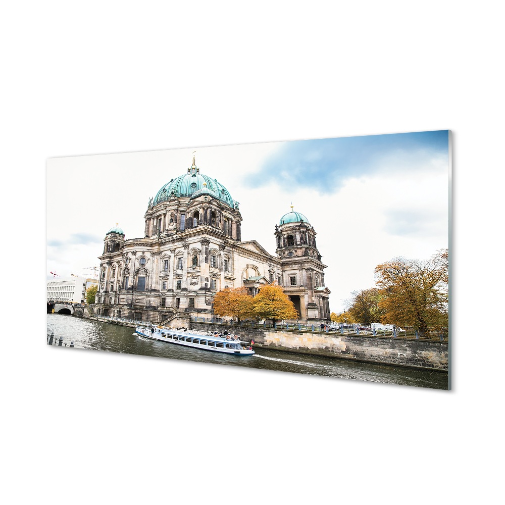 Obraz na szkle Niemcy Rzeka Berlin Katedra