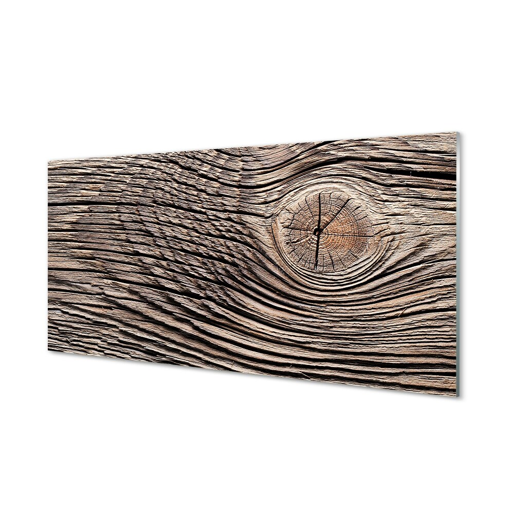 Obraz na szkle Drewniana deska z wyraźnymi słoikami