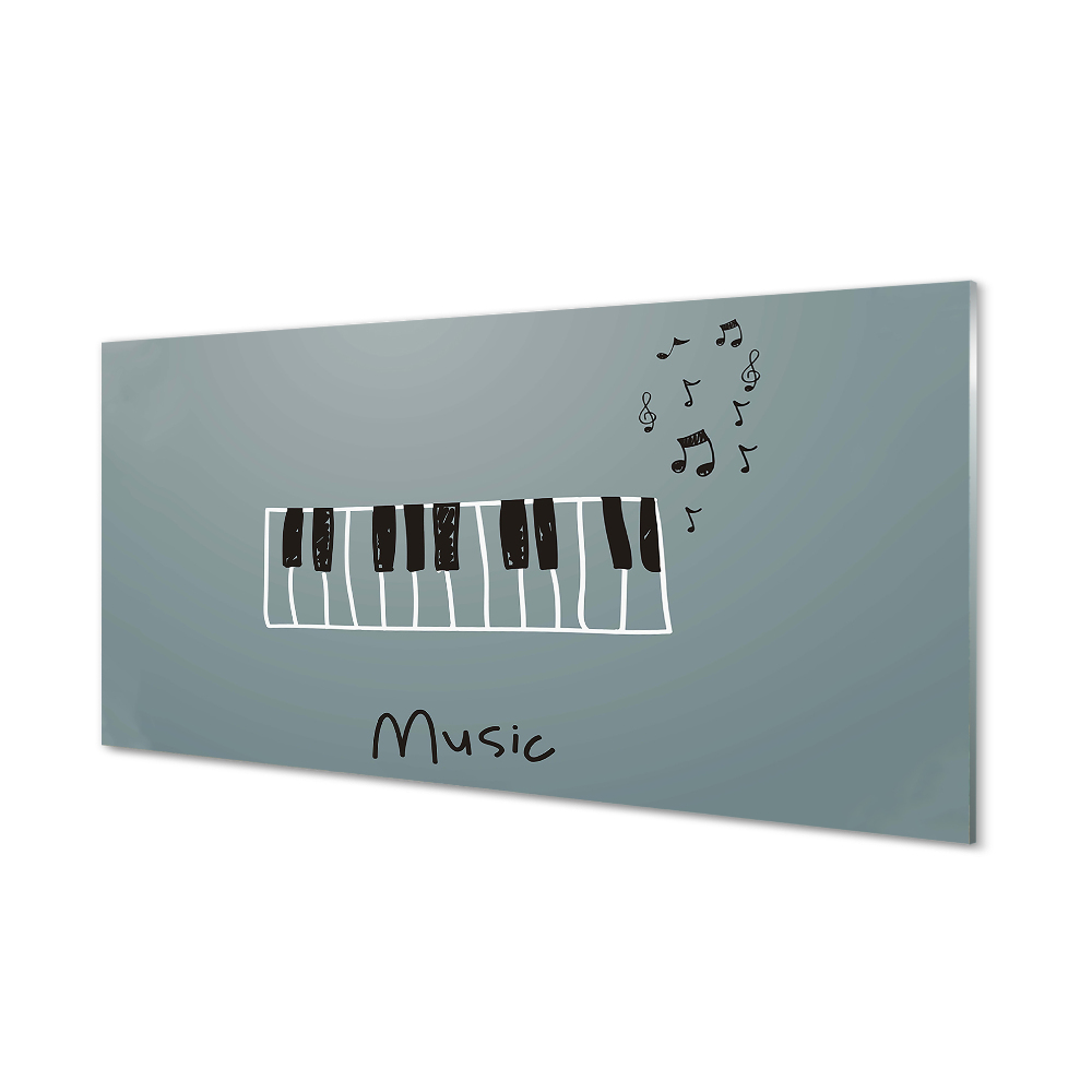 Obraz na szkle Pianino nuty Music