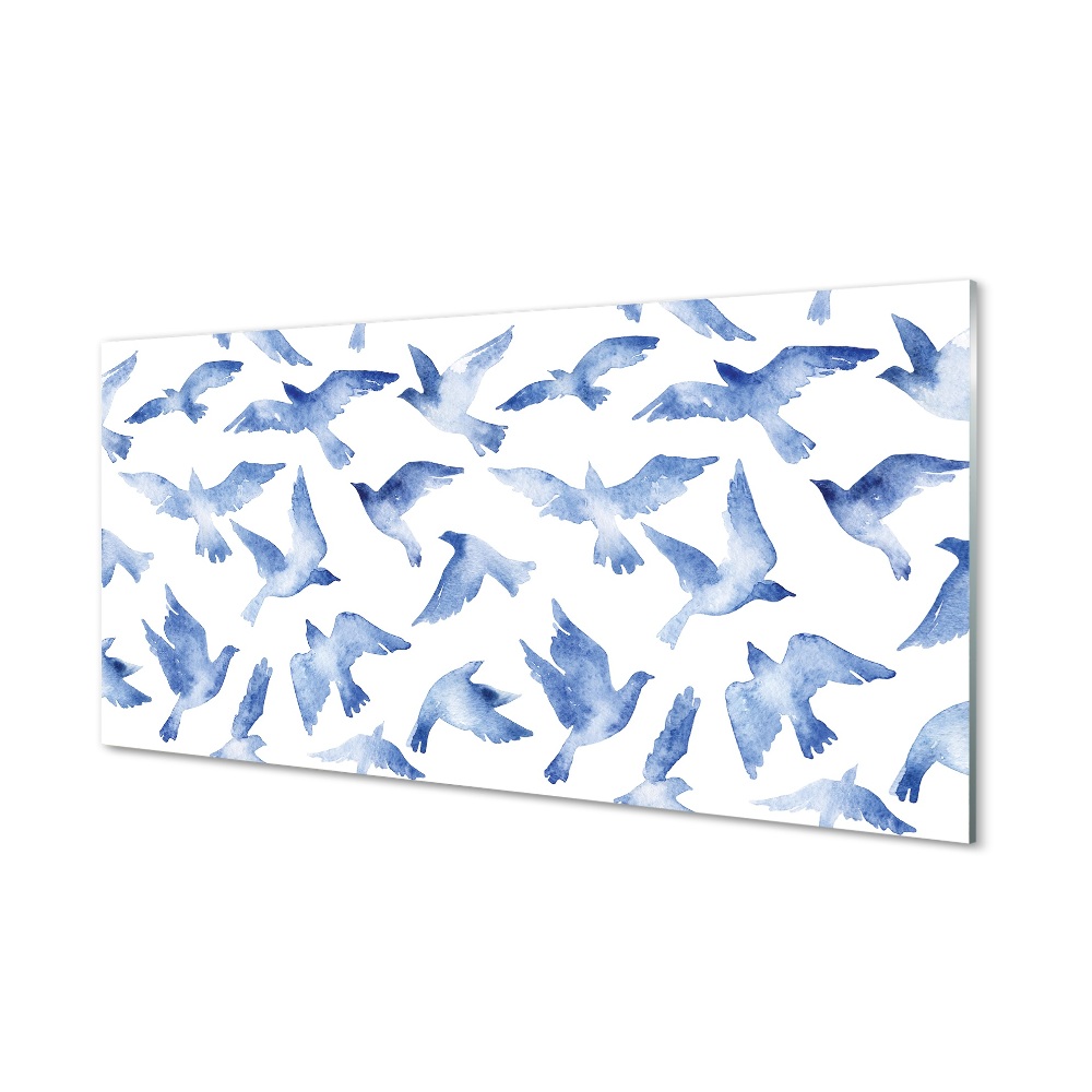 Obraz na szkle Malowane ptaki wzór