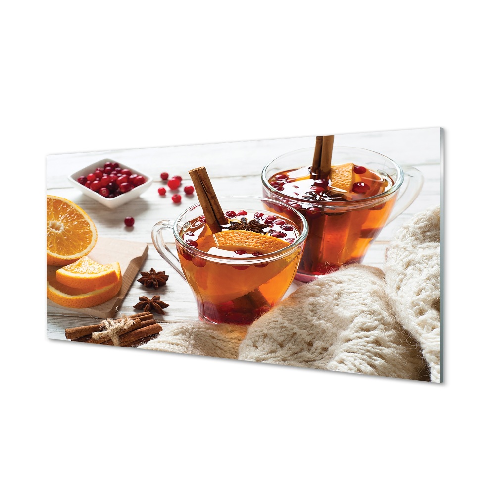 Obraz na szkle Herbata pomarańczowa z anyżem