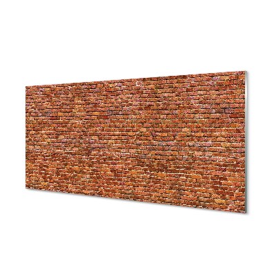 Obraz na szkle Mur z czerwonych cegieł