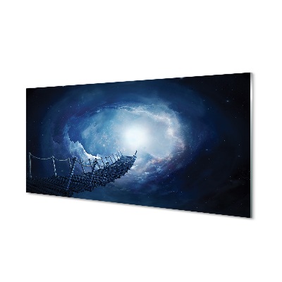 Obraz na szkle Abstrakcyjny most w chmurach