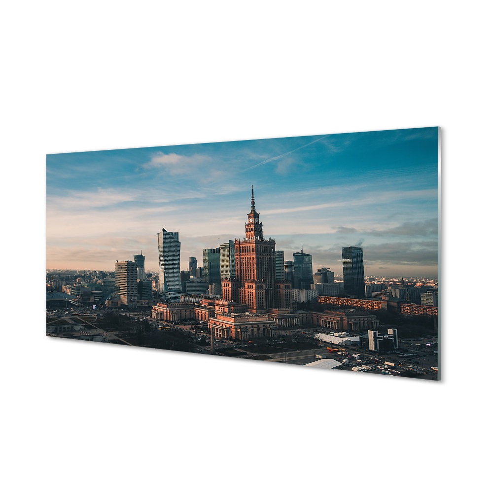 Obraz na szkle Warszawa Wieżowce Pałac kultury