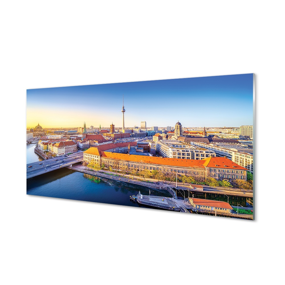 Obraz na szkle Niemcy Rzeka Berlin mosty
