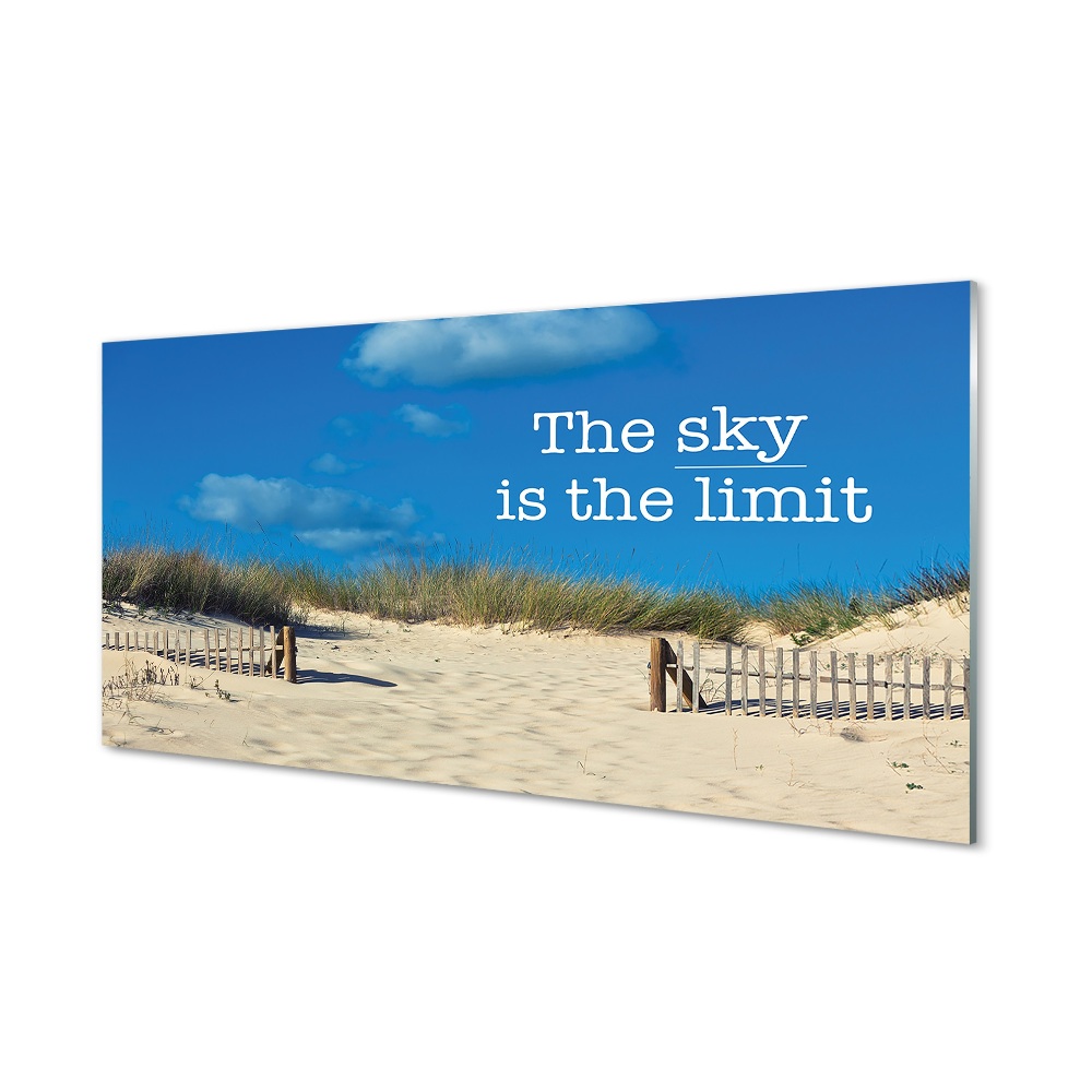 Obraz na szkle The sky is the limit Plaża