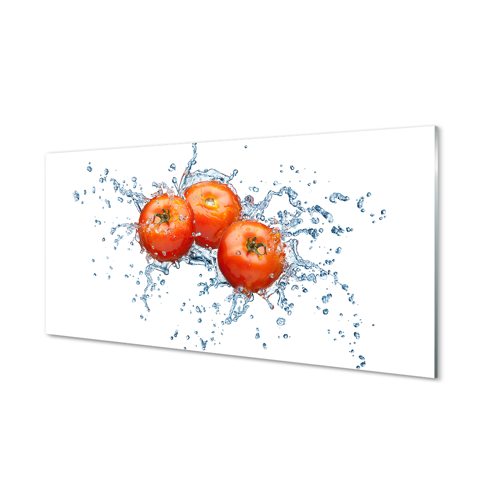 Obraz na szkle Pomidory i woda