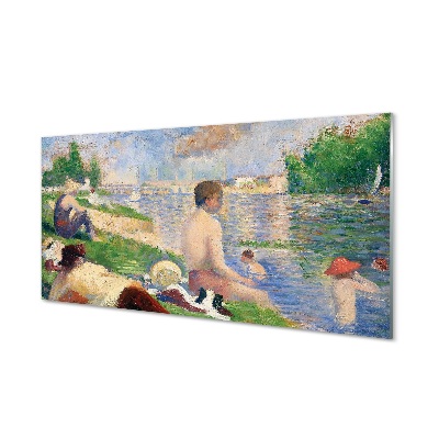Obraz na szkle Georges Seurat - Studium końcowe dla kąpiących się w Asnieres