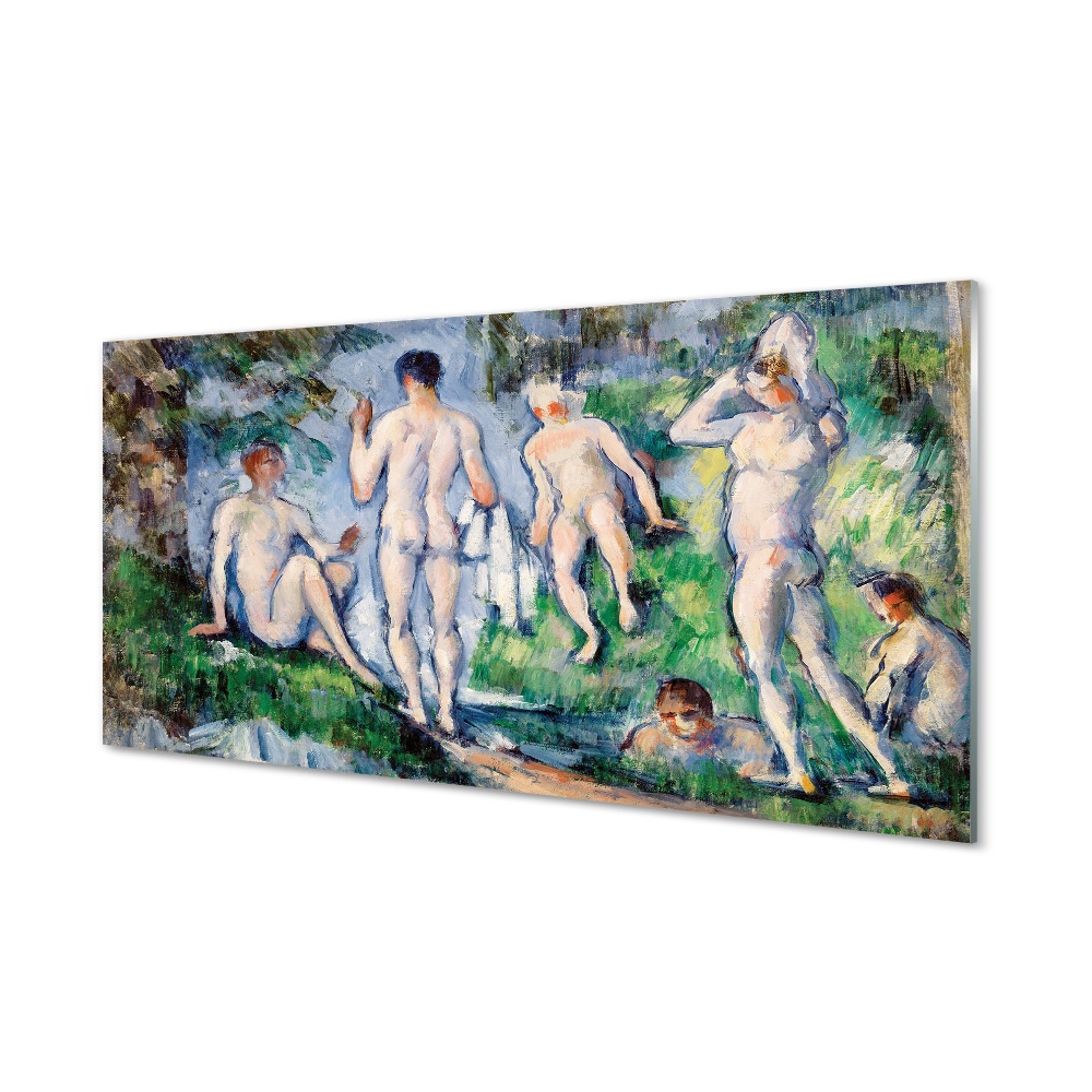 Obraz na szkle Paul Cézanne - Kąpiący się