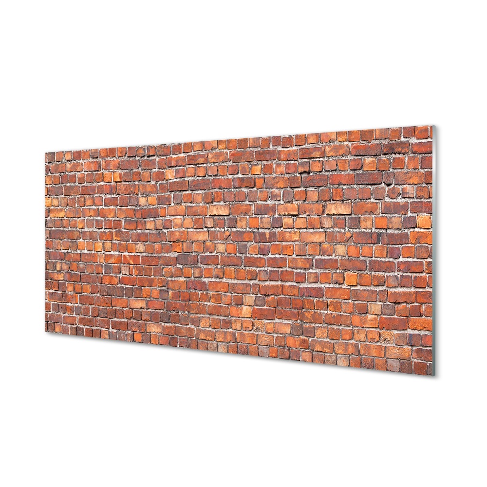 Obraz na szkle Murek z czerwonej cegły