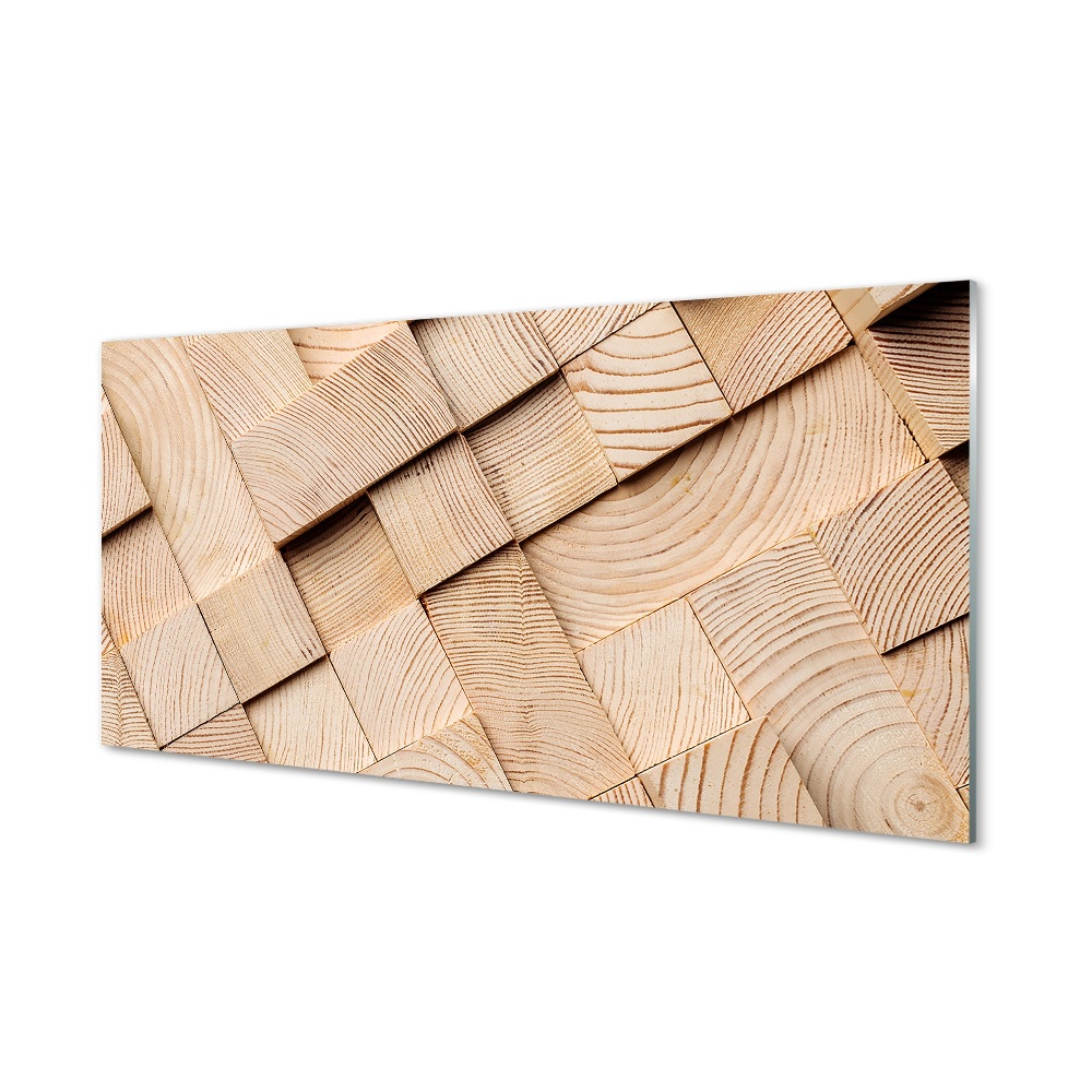 Obraz na szkle Deski drewniane w formie paneli