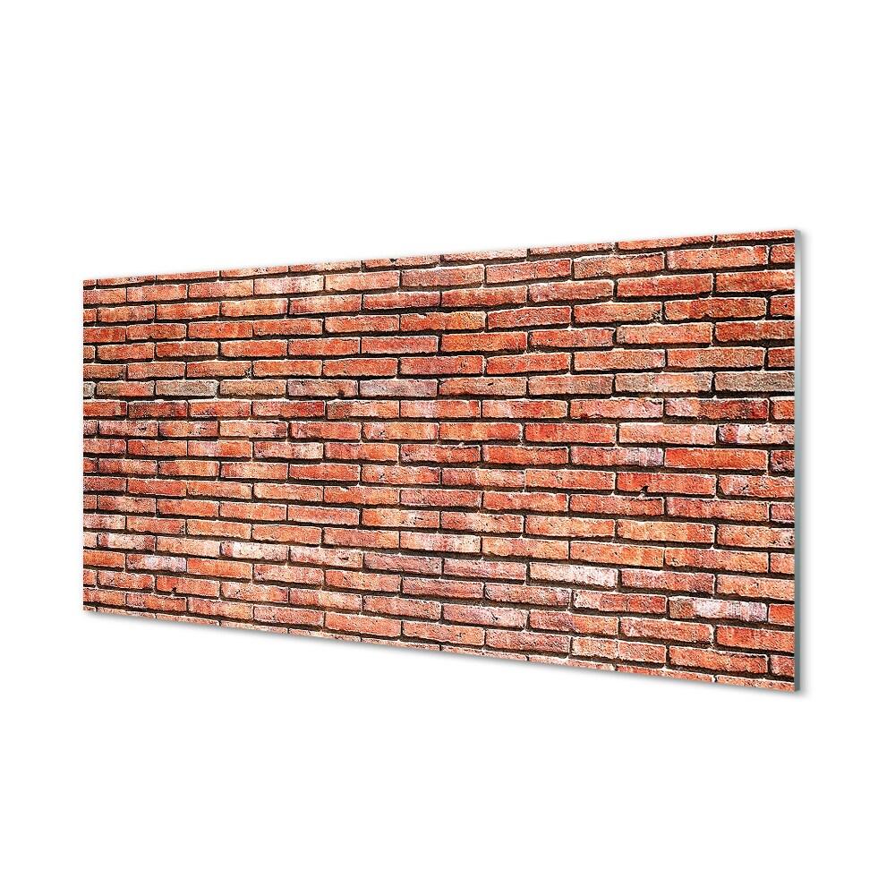 Obraz na szkle Mur z równych cegieł