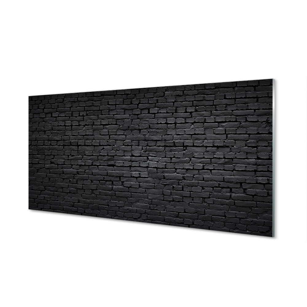 Obraz na szkle Mur z czarnego kamienia