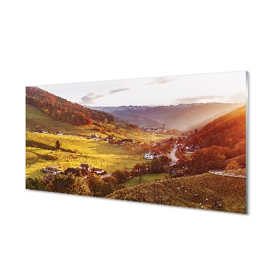 Obraz na szkle Niemcy Dolina Wzgórza