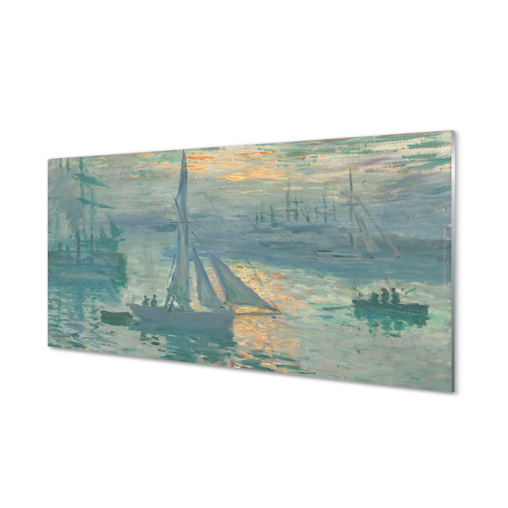 Obraz na szkle Claude Monet - Wschód słońca