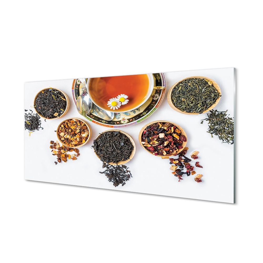 Obraz na szkle Rodzaje herbat