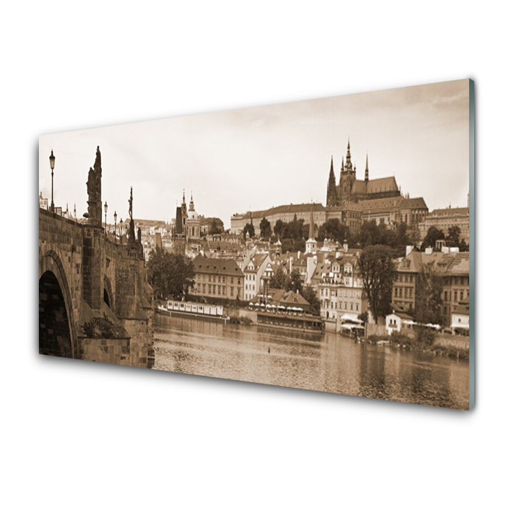 Obraz na Szkle Praga Most Pejzaż