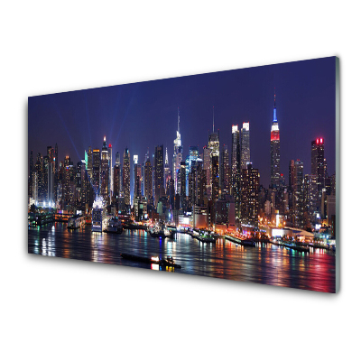 Obraz na Szkle Drapacze Chmur Miasto Domy