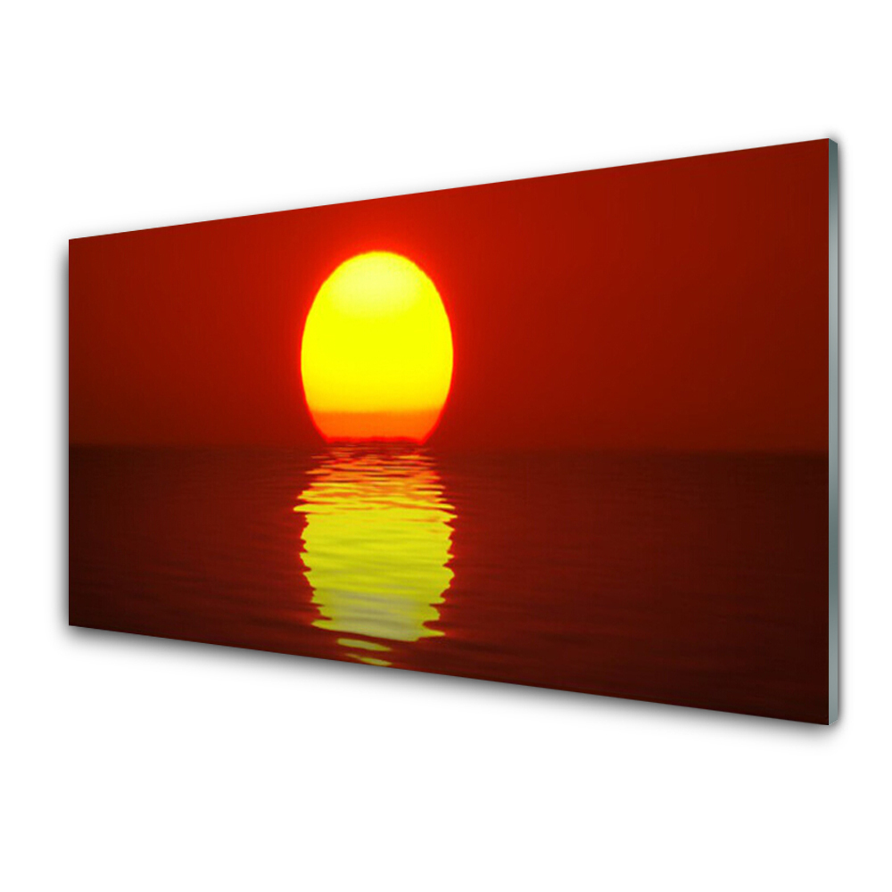 Obraz na Szkle Zachód słońca Woda