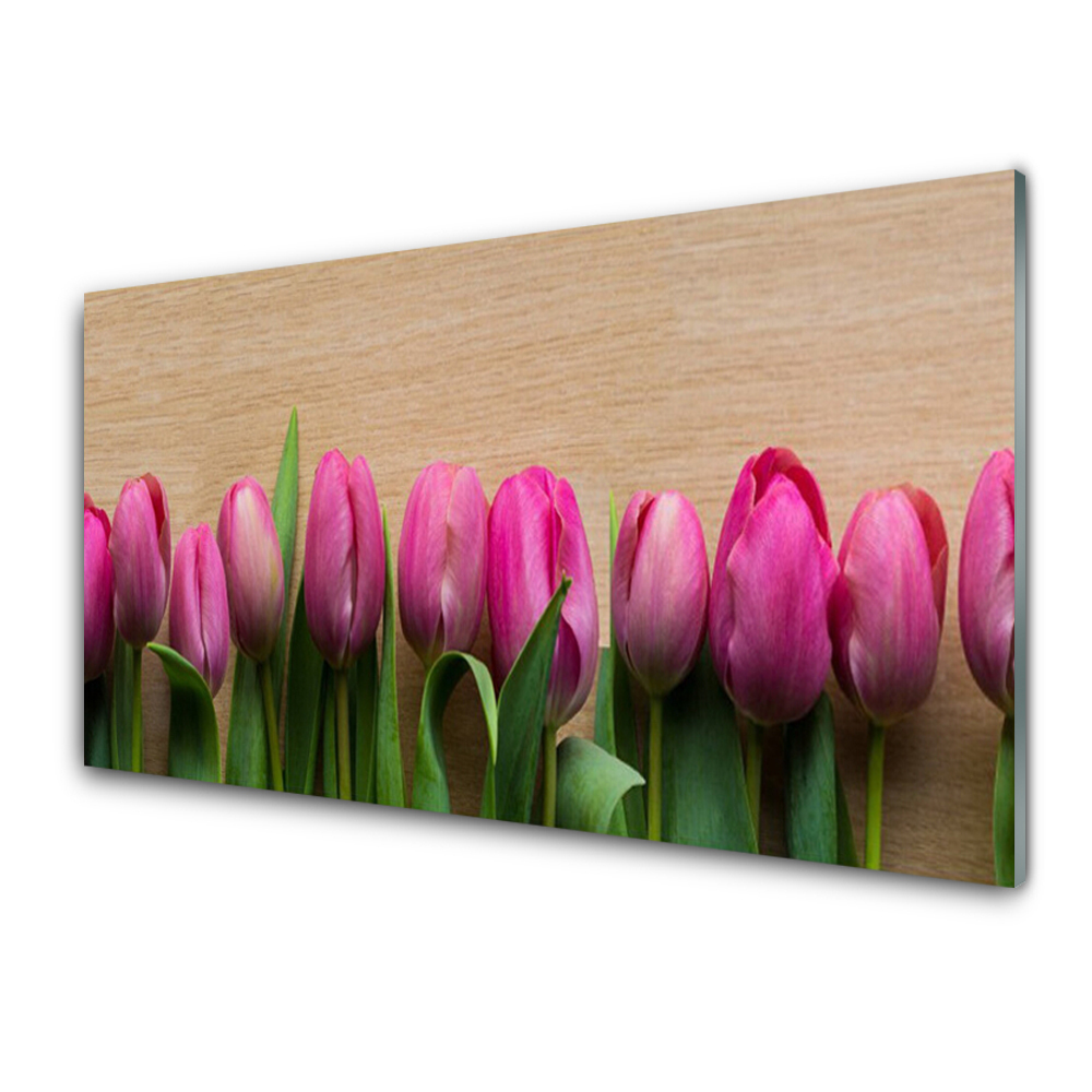 Obraz na Szkle Różowe Tulipany