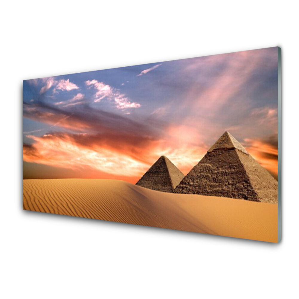 Obraz na Szkle Piramidy na pustyni