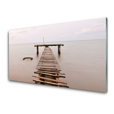 Obraz na Szkle Pomost nad wodą