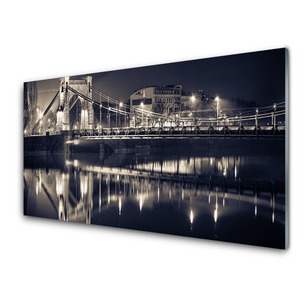 Obraz na Szkle Rozświetlony most