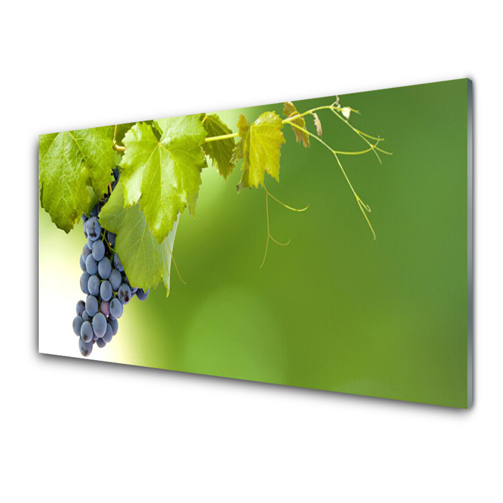 Obraz Szklany Kiść winogron zielone Tło