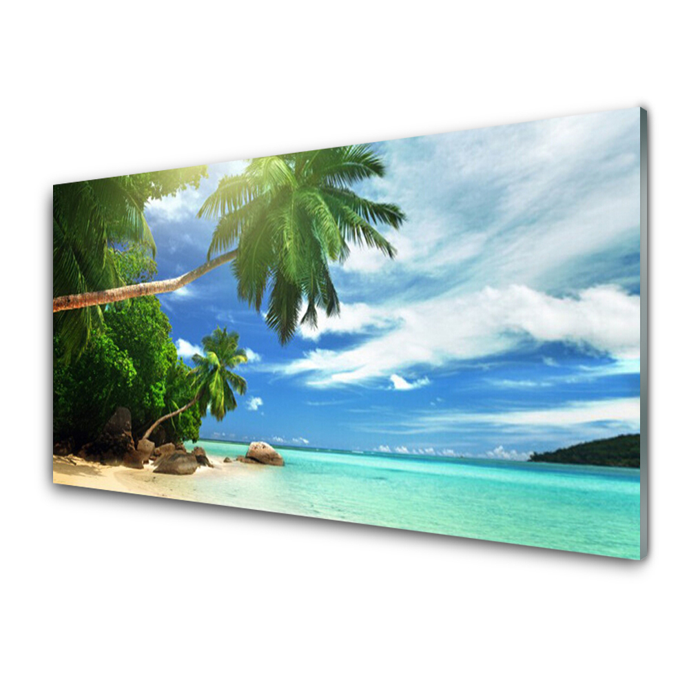 Obraz Szklany Rajska plaża Ocean