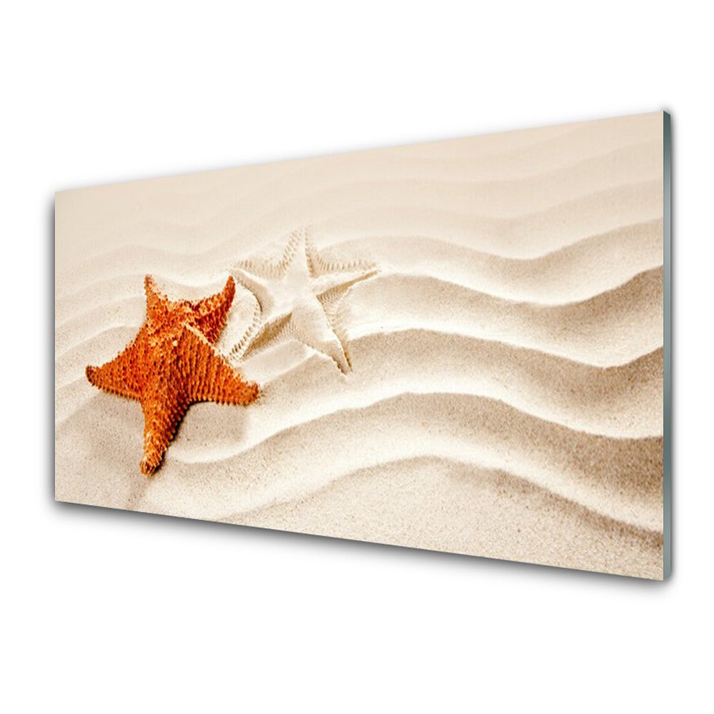 Obraz Szklany Rozgwiazdy na piasku