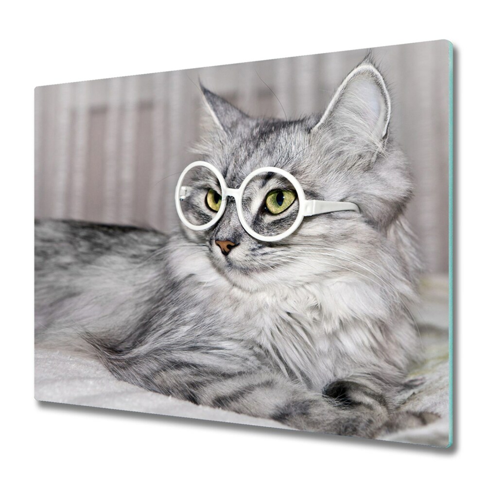 Deska kuchenna Szary kot w okularach