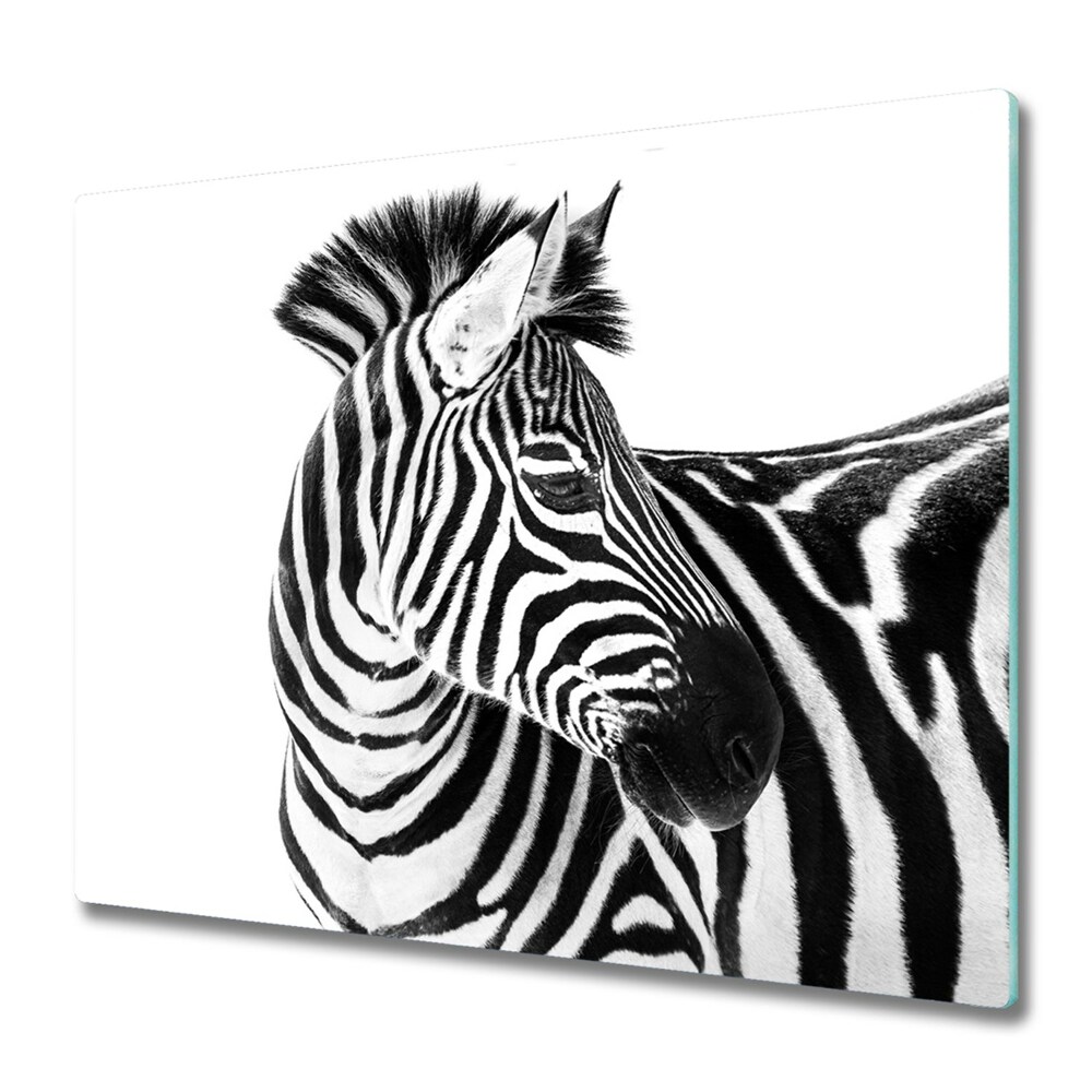 Deska kuchenna Zebra na białym tle