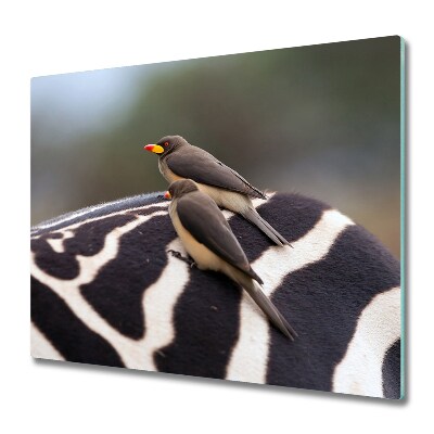 Deska kuchenna Ptaki na zebrze