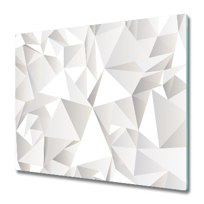 Deska kuchenna Minimalistyczne tło białe trójkaty