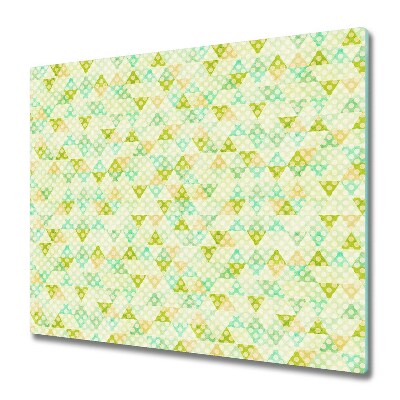 Deska kuchenna Geometryczne zielone tło