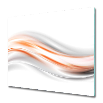 Deska kuchenna Pomarańczowo-szare fale