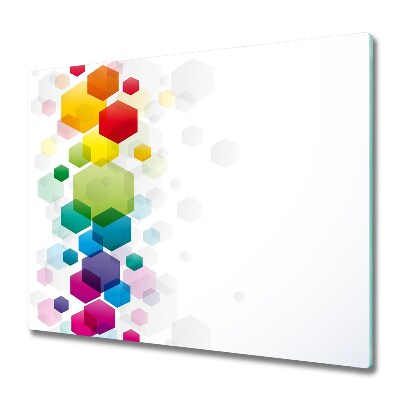 Deska kuchenna Tęczowe heksagony