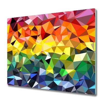 Deska do krojenia Tło z tęczowych trójkątów