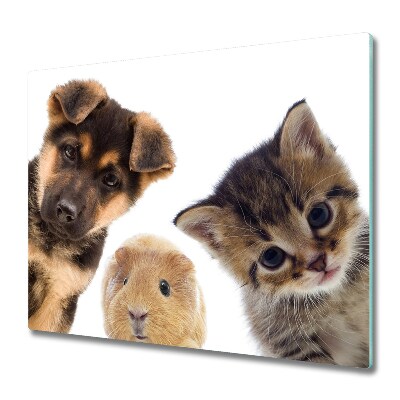 Deska do krojenia Pies chomik i kot