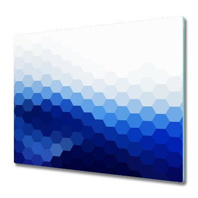 Deska do krojenia Granatowe heksagony tło